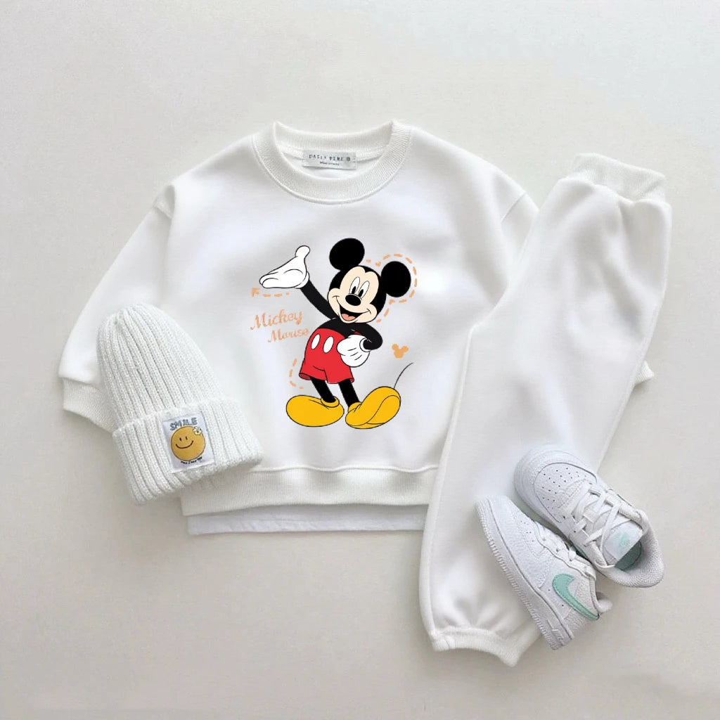Ensemble Enfant Disney Cartoon - Sweat à Capuche & Pantalon 2 Pièces Garçon Fille