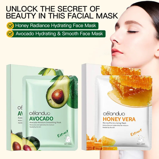 Masque Visage Avocat & Miel - Hydratant Anti-Rides Rénovation Dermique