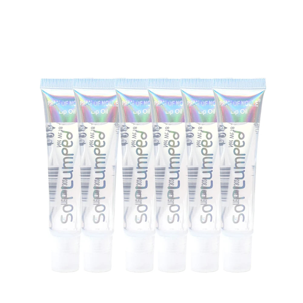 Set 6 Gloss Lèvres Parfum Fruité Aqueux - Gel Transparent Hydratant Brillant Maquillage Lèvres Femme