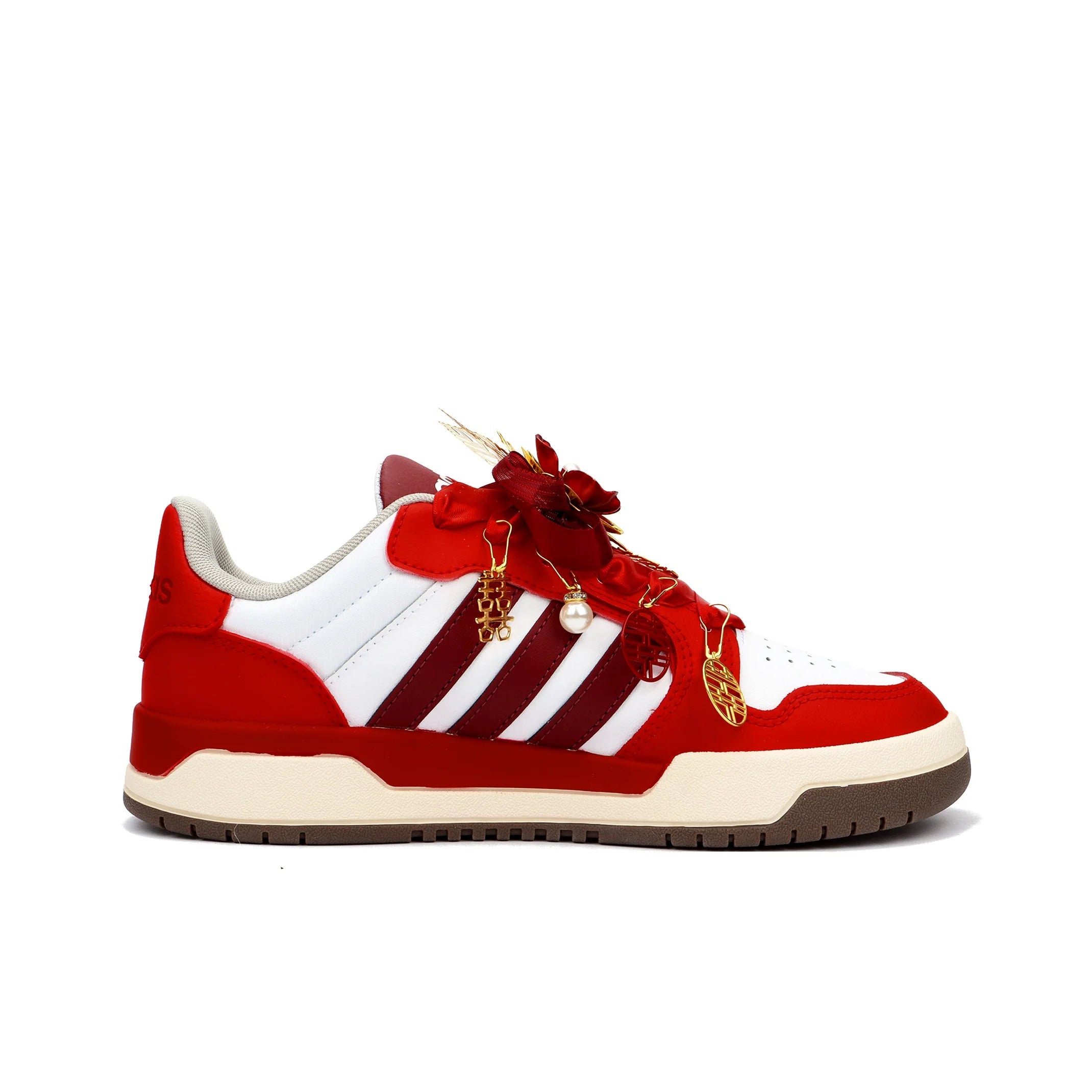 Sneakers Adidas Neo Entrap Unisexe – Semelle Surélevée Skate Rouge