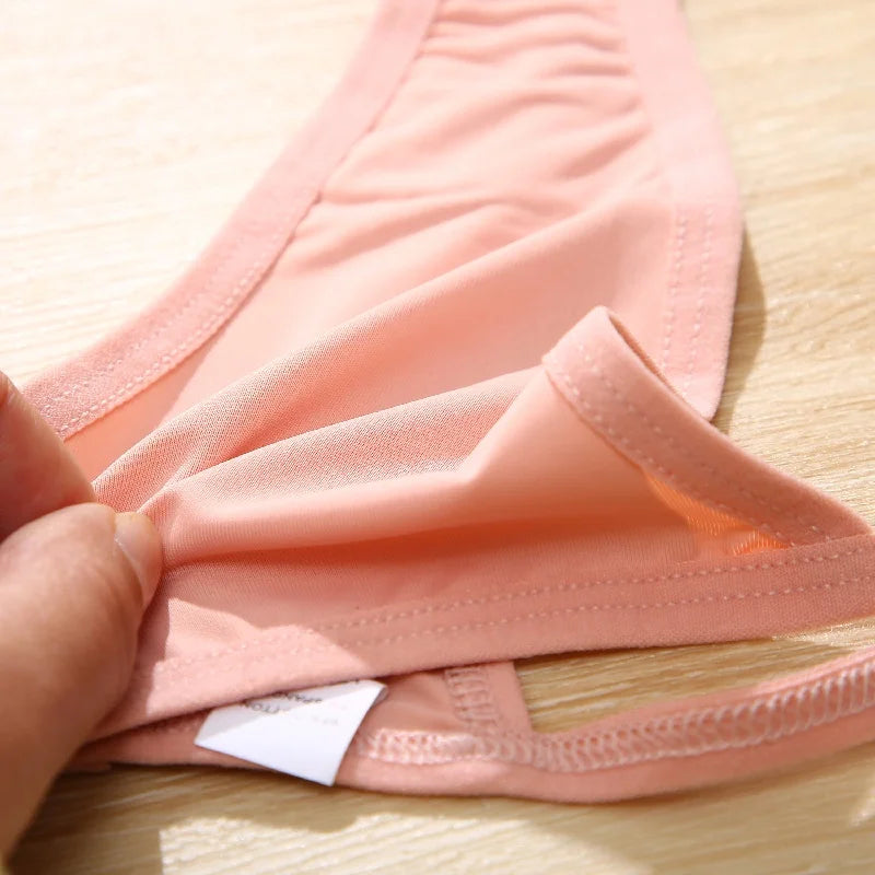 Lot 6 Culottes Coton Femme - Strings Taille Basse Sans Couture | Lingerie Sexy Respirante