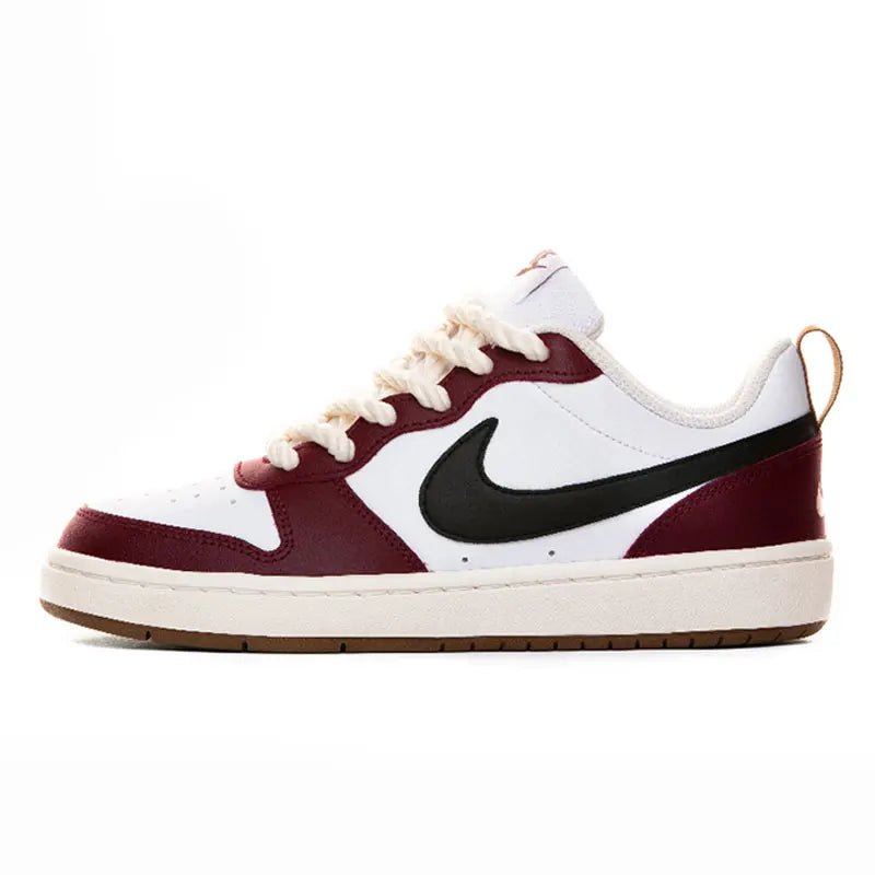 Nike Court Borough 2 Low – Baskets Femme Bordeaux Vintage Corde de Chanvre