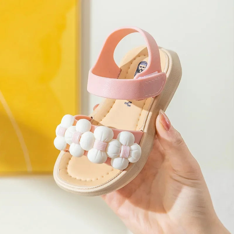 Chaussons Enfant Été 2024 Antidérapants - Sandales Bébé Salle de Bain Plage Semelle Souple Fille