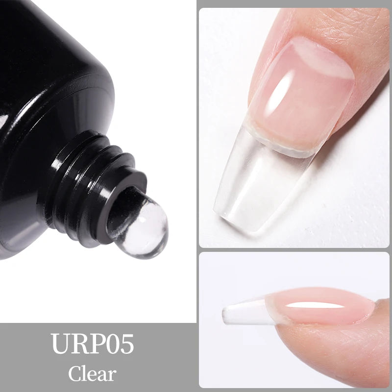 Gel Extension Ongles UR SUGAR 15ml - Soak Off UV LED Acrylique Cristal Blanc Transparent Nude Vernis Gel UV Construction