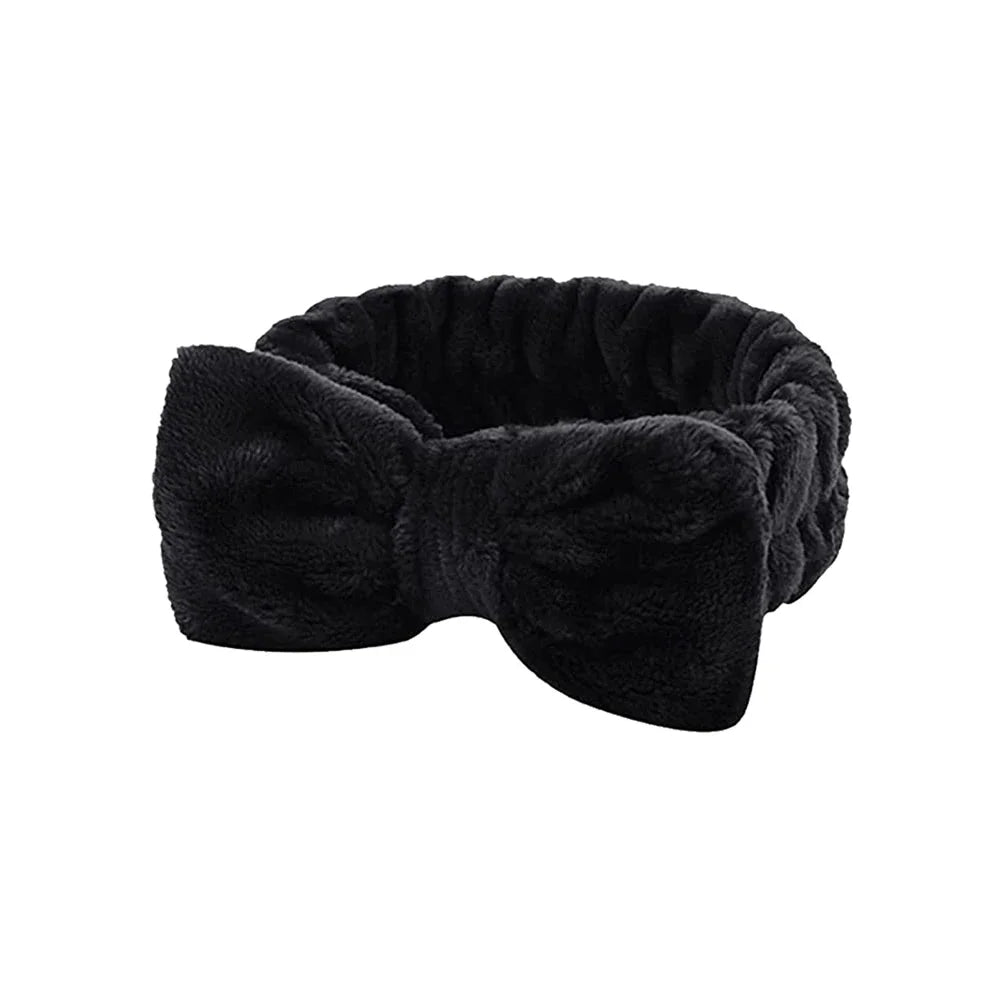 Lot 3pcs Bandeau Spa Serre-Tête Bracelet Lavage Visage - Microfibre Maquillage Serviette Cheveux Absorbant Poignet
