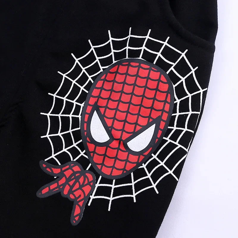 Ensemble Spiderman Garçon 3 Pièces - Gilet Capuche + T-shirt + Pantalon