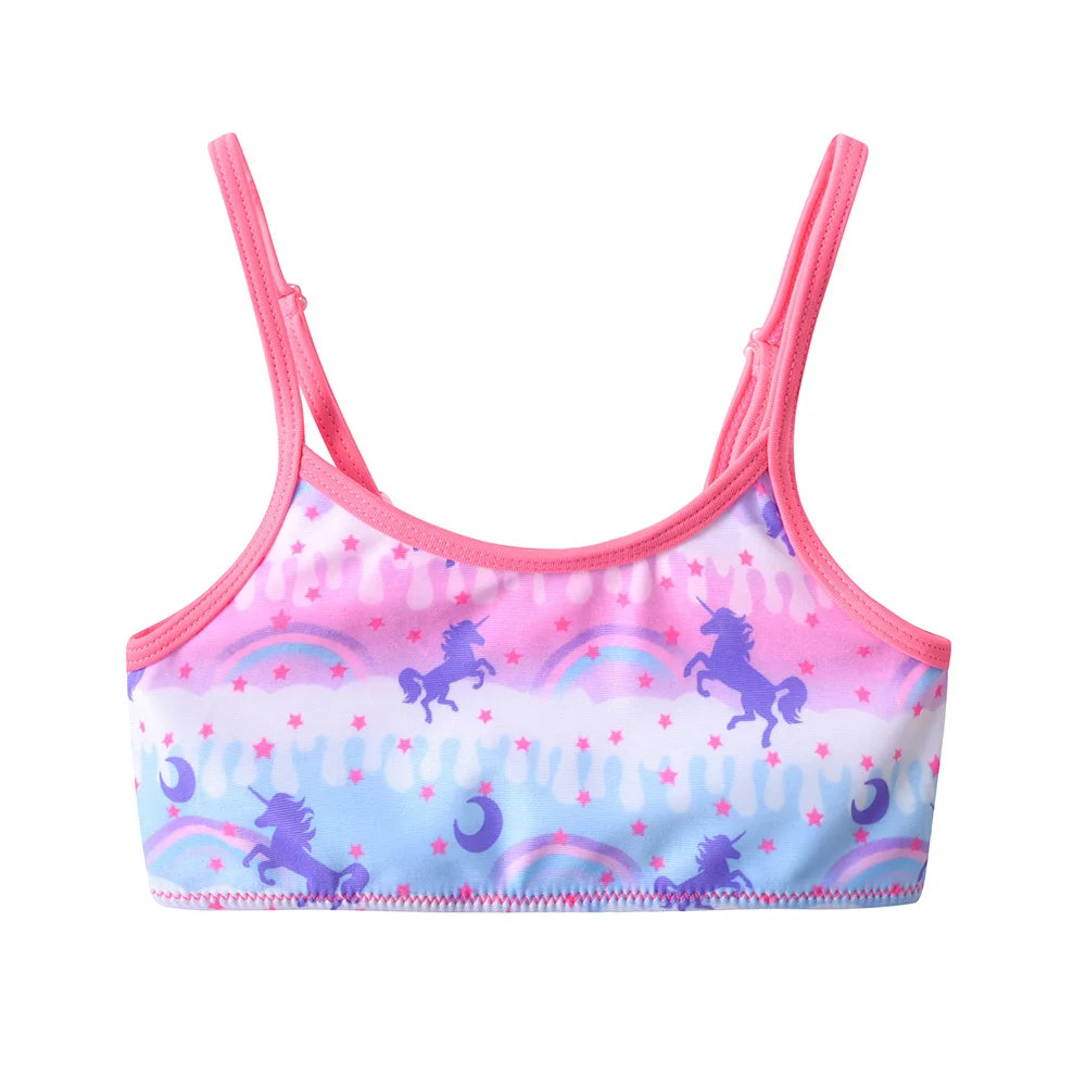 Bikini Fille 2 Pièces Drapeau Américain - Étoiles et Rayures Été