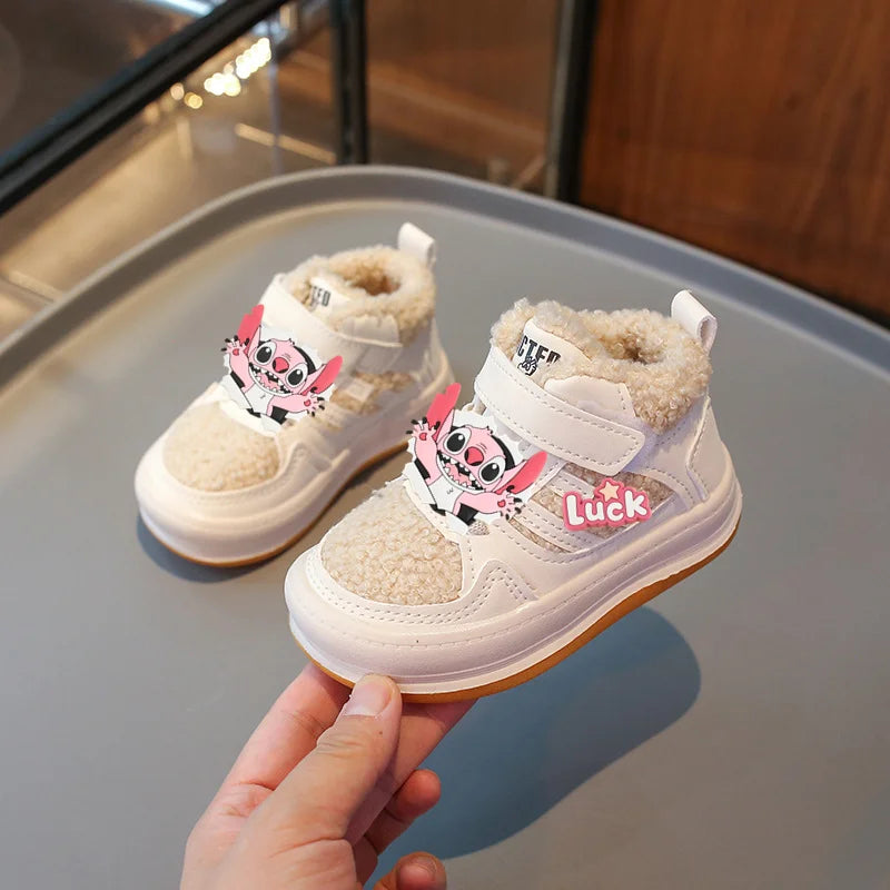 Chaussons Bébé Mickey Mouse Fourrés Hiver