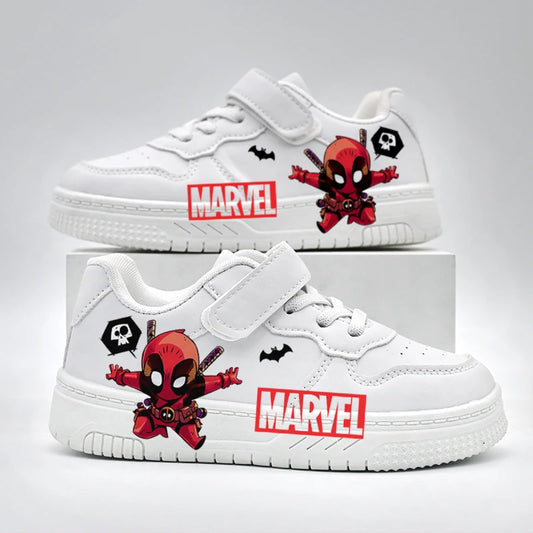 Baskets Marvel Enfant Garçon - Chaussures de Sport Cartoon Antidérapantes Respirantes Outdoor