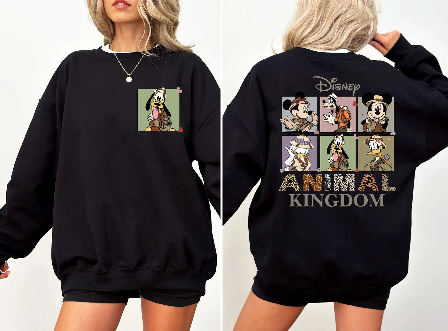Sweatshirt Disney Animal Kingdom Mickey & Friends - Safari Mode Confortable Unisexe