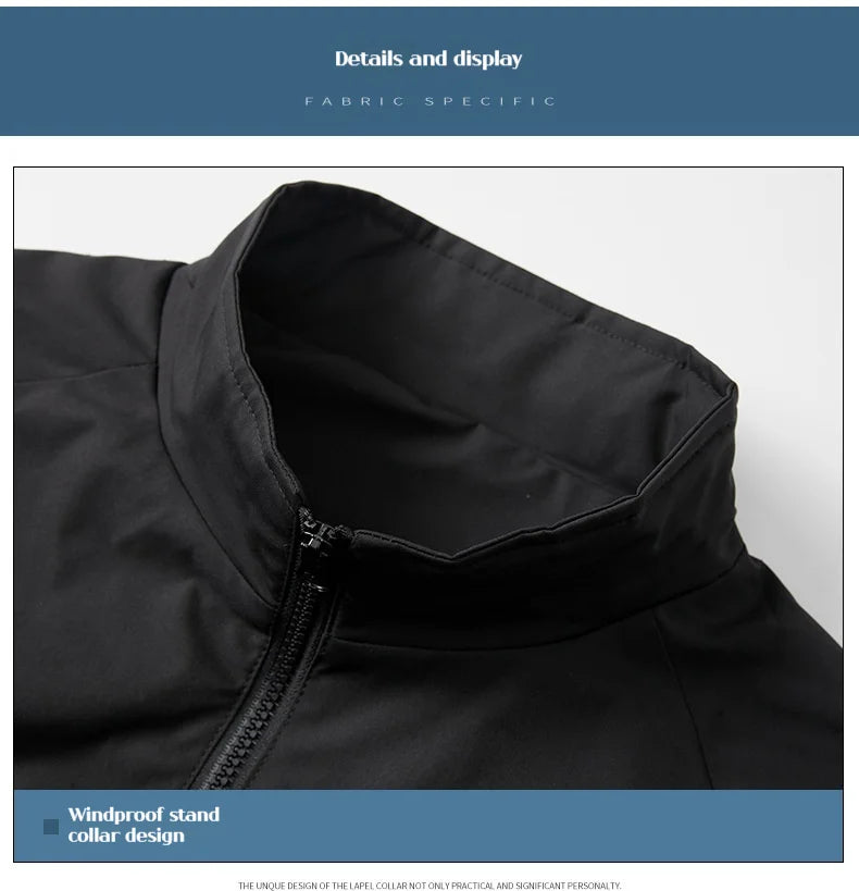 Veste Homme Réfléchissante Col Montant - Automne 2025