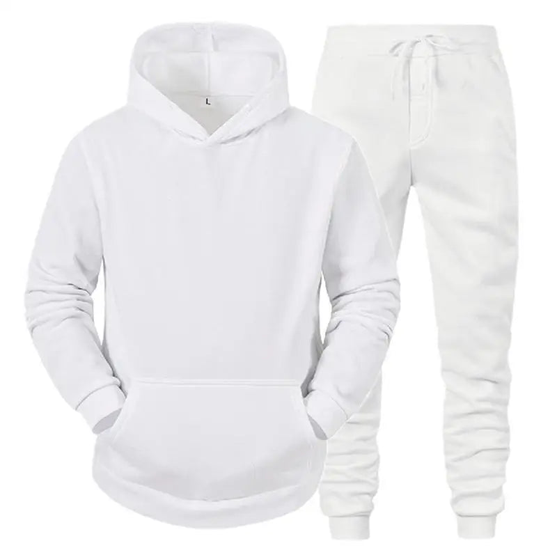 Ensemble Sportswear Homme - Hoodie + Pantalon Jogging Printemps Automne