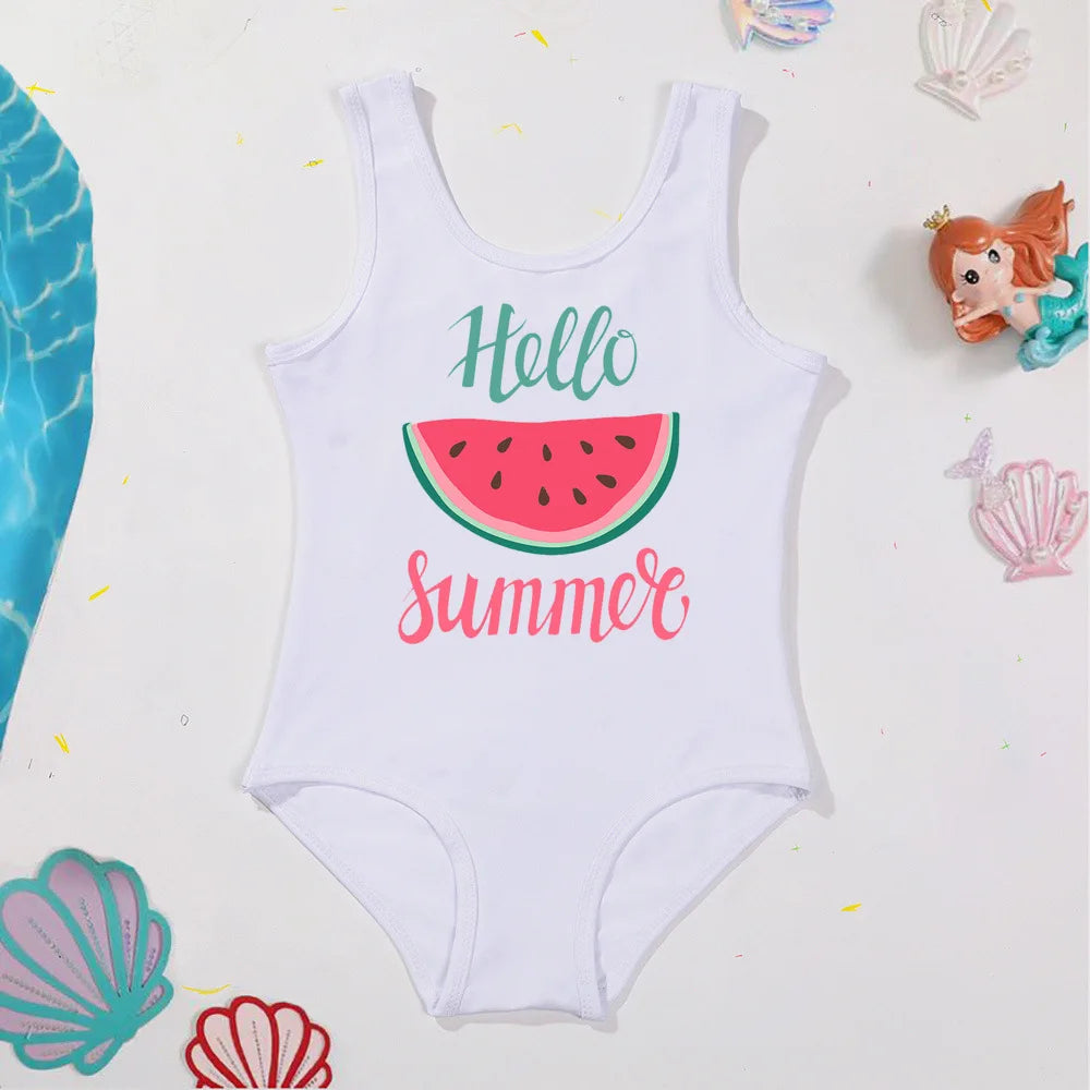 Maillot de Bain Fille Une Pièce Motif Pastèque - Hello Summer