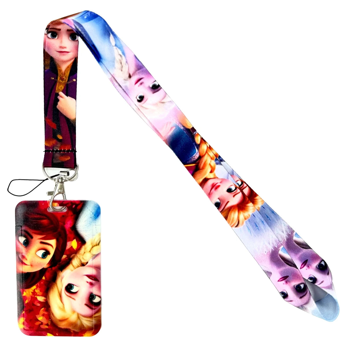 Lanière Tour de Cou Anime - Porte-Clés Badge ID Carte Crédit Téléphone Accessoire Charm Kawaii