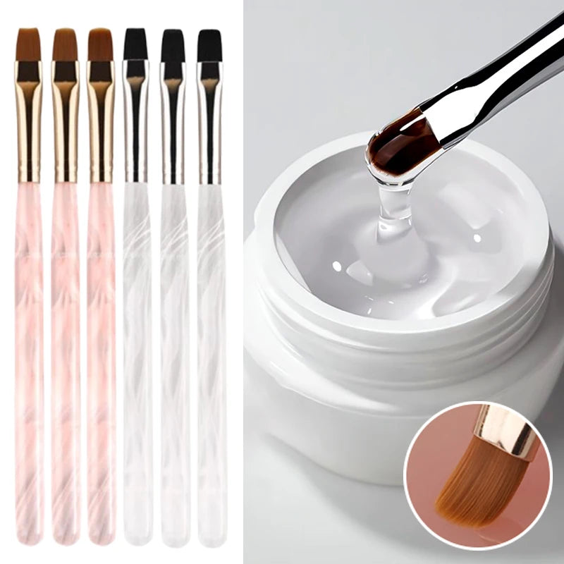 Pinceau Nail Art Motifs Photothérapie Acrylique Ongles UV Gel Extension Builder Coating Peinture DIY Manucure Accessoires