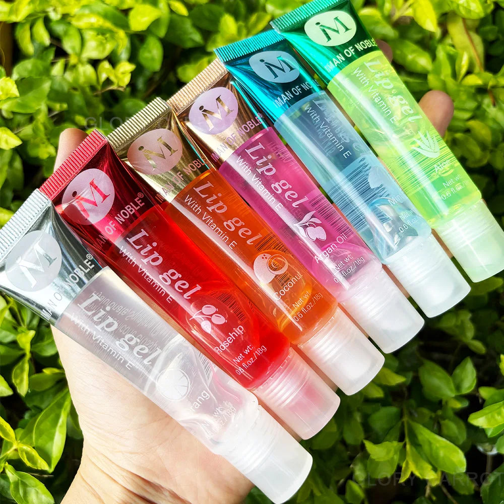 Set 6 Gloss Lèvres Parfum Fruité Aqueux - Gel Transparent Hydratant Brillant Maquillage Lèvres Femme