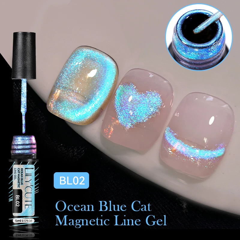 Vernis Gel Magnétique 9D Cat Eye 7ml - Effet Irisé