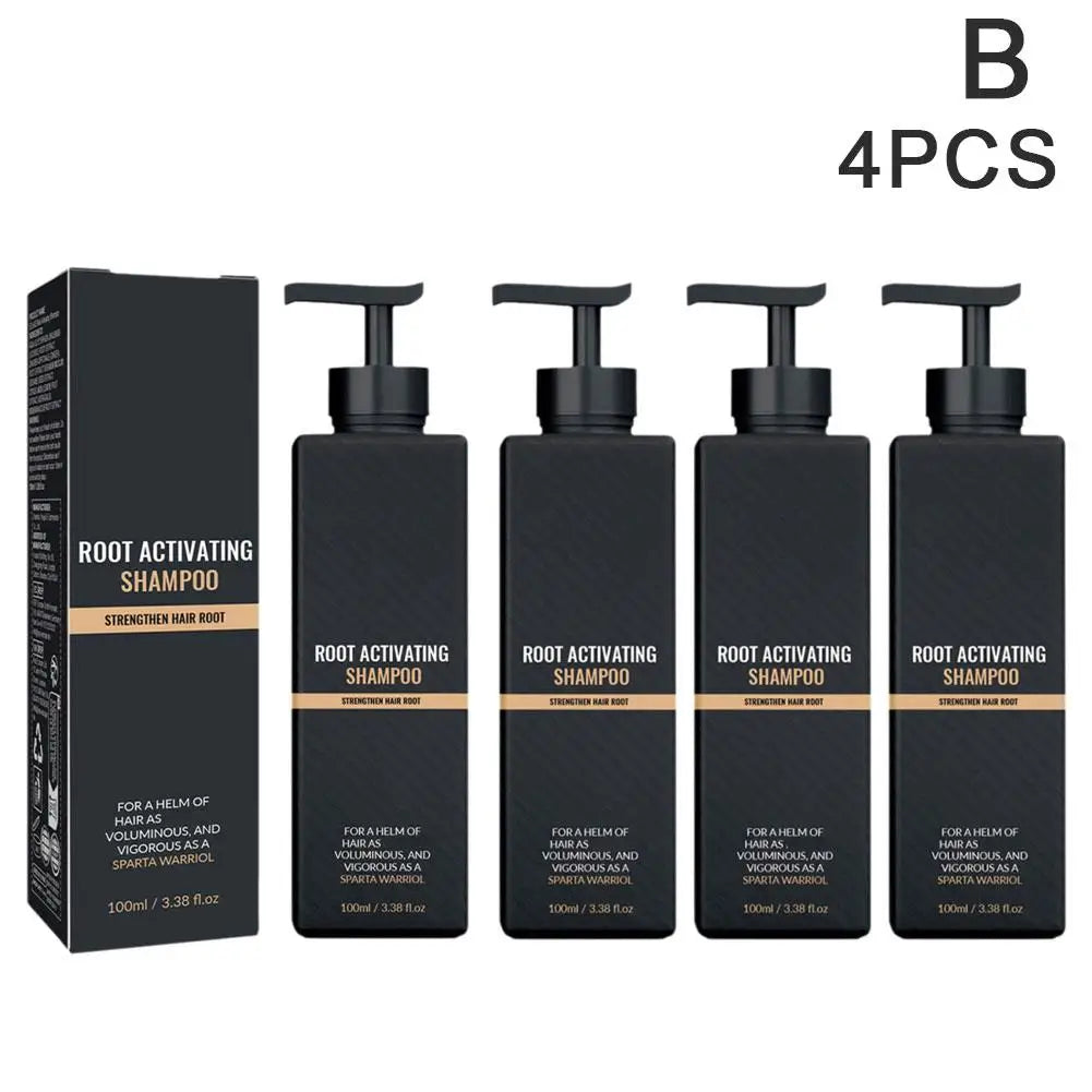 Lot 4 Shampooings Activateur Racines Anti-Chute - Hydratant Nourrissant Fortifiant
