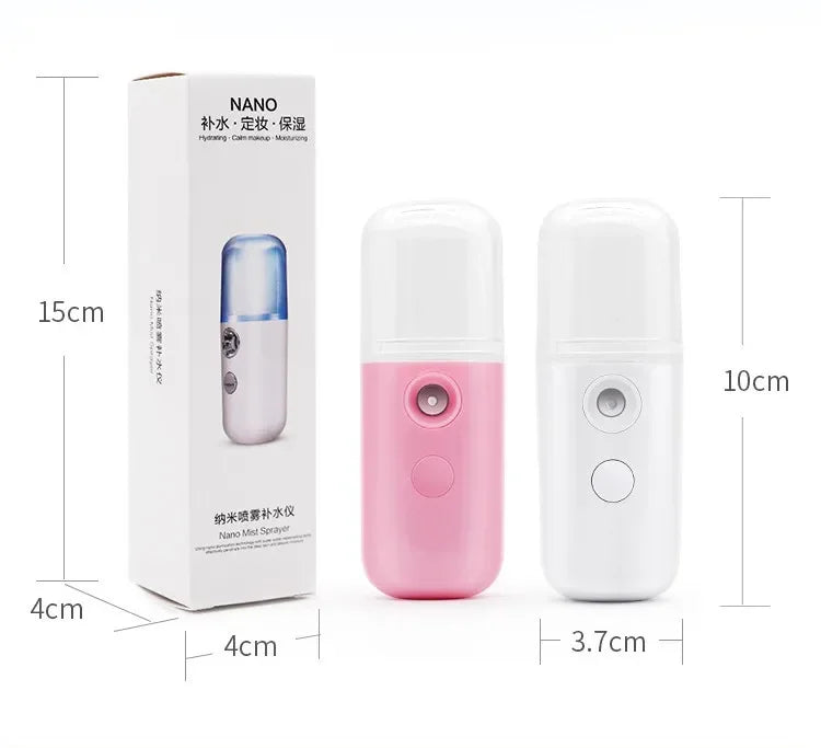 Mini Humidificateur 30ml Portable Rechargeable - Voiture Maison Bureau Brumisateur Visage Sans Fil Personnel Cool Mist