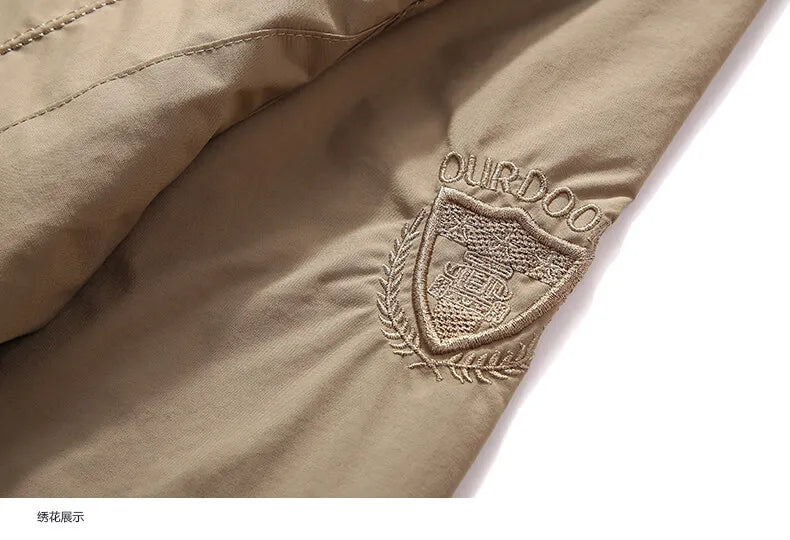 Veste Homme Camping Randonnée - Coupe-Vent Imperméable Respirant Outdoor Printemps-Automne