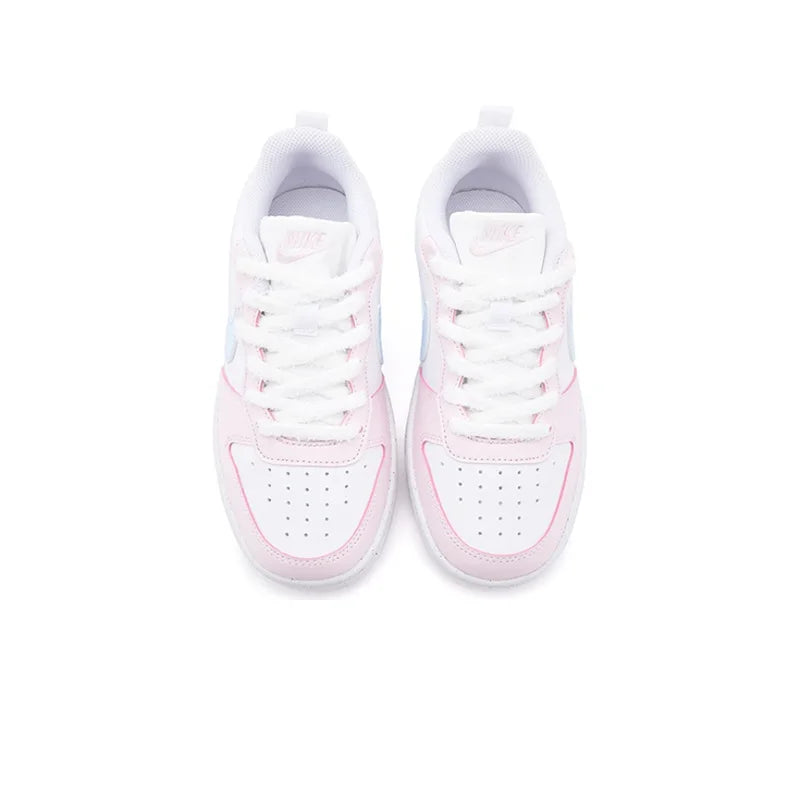 Sneakers Nike Court Borough Custom « Sweet Cat Paw » – Style Girly Mignon Femme