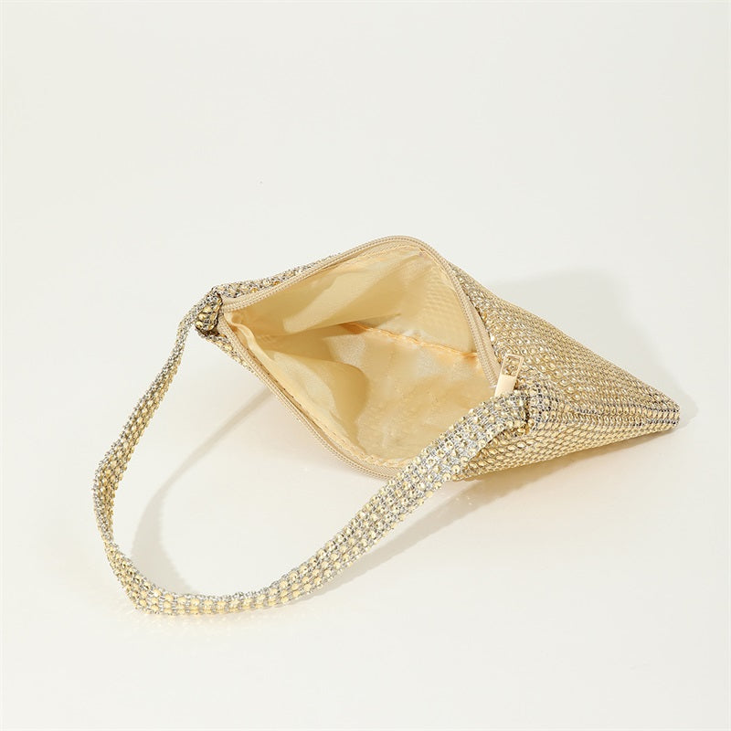 Pochette Soirée Strass Diamants Femme - Sac Épaule Brillant Mariage Gala Party Clutch