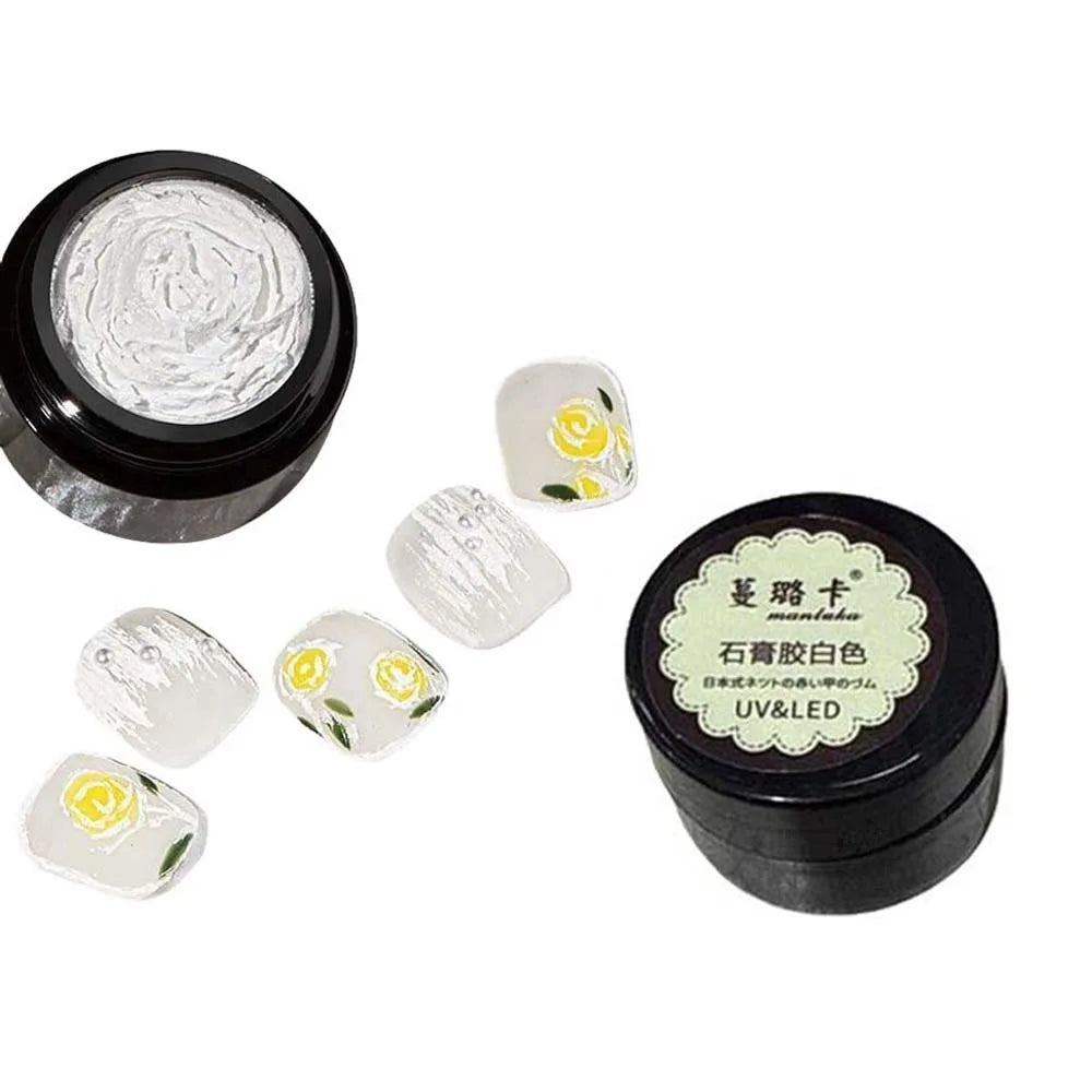 Gel Plâtre Ongles Accessoires Manucure Nail Art Vernis Décoration 3D Texture Sable Gypse Gel Polish Laque