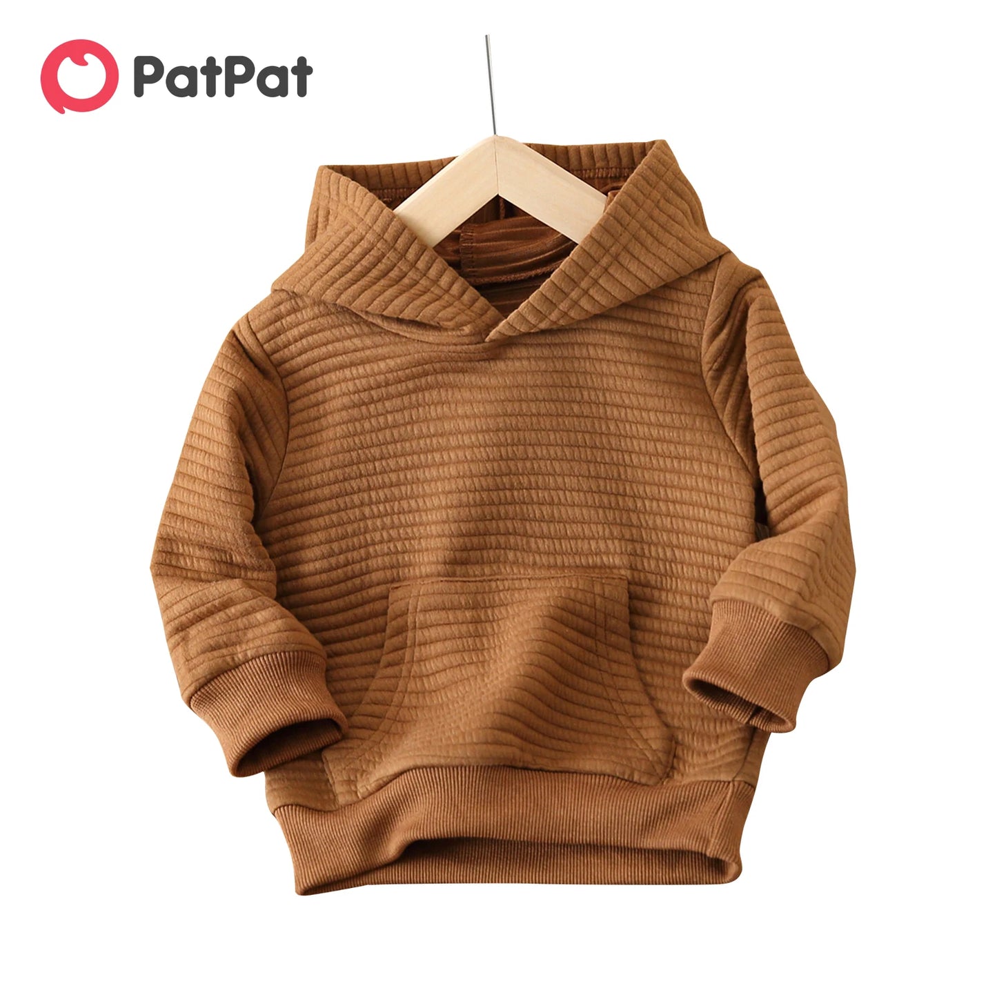 Sweat à Capuche Enfant Couleur Unie Texturé - Hoodie Confortable Garçon Fille 5-6 Ans