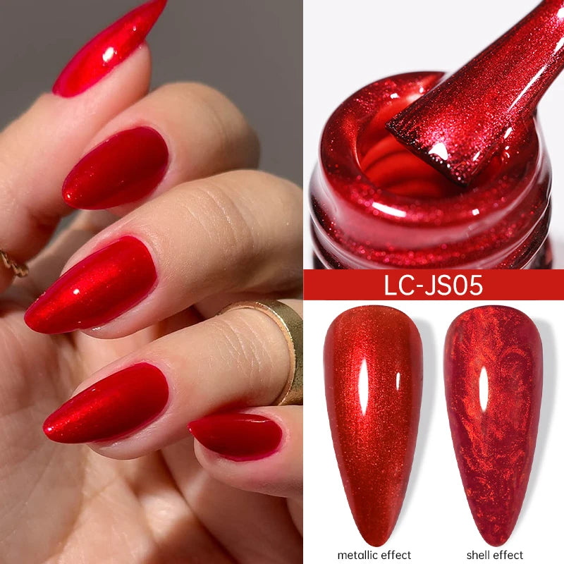 Vernis Gel LILYCUTE Ancora Red Automne Hiver - Semi-Permanent Soak Off UV LED Manucure Nail Art