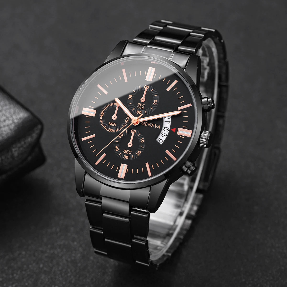 Montre Homme Business Luxury - Quartz Calendrier Élégant