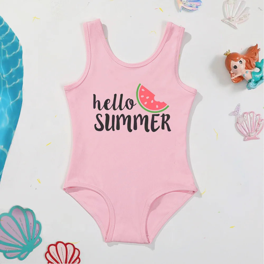 Maillot de Bain Fille Une Pièce Motif Pastèque - Hello Summer