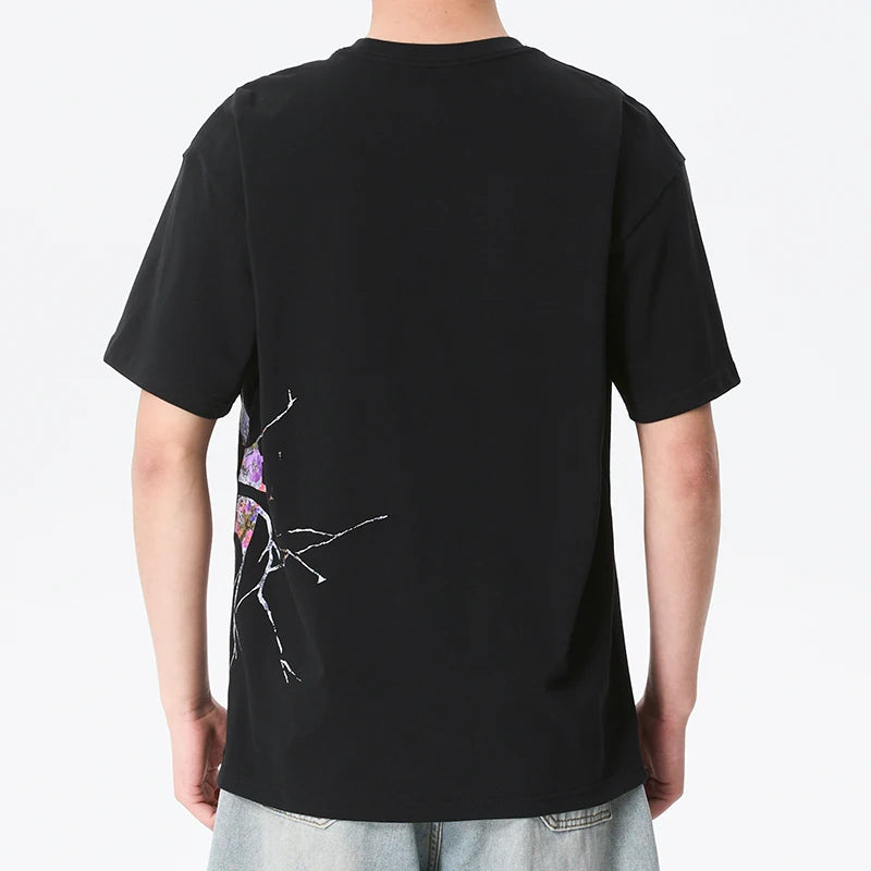 T-shirt Homme Nike – Col Rond, Coton, Running & Fitness, Coupe Large