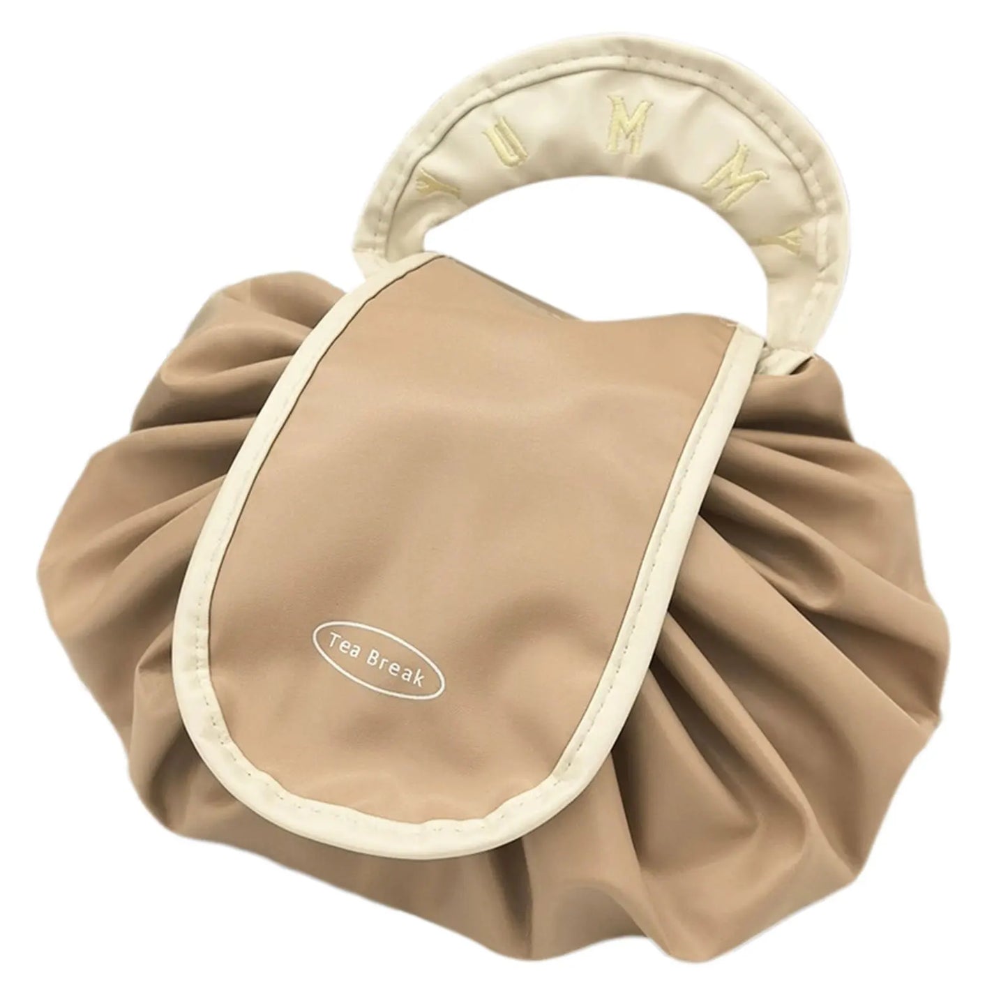 Sac de Maquillage Portable Usage Quotidien Grande Capacité Trousse de Toilette Voyage Femme Pochette Cosmétique à Cordon