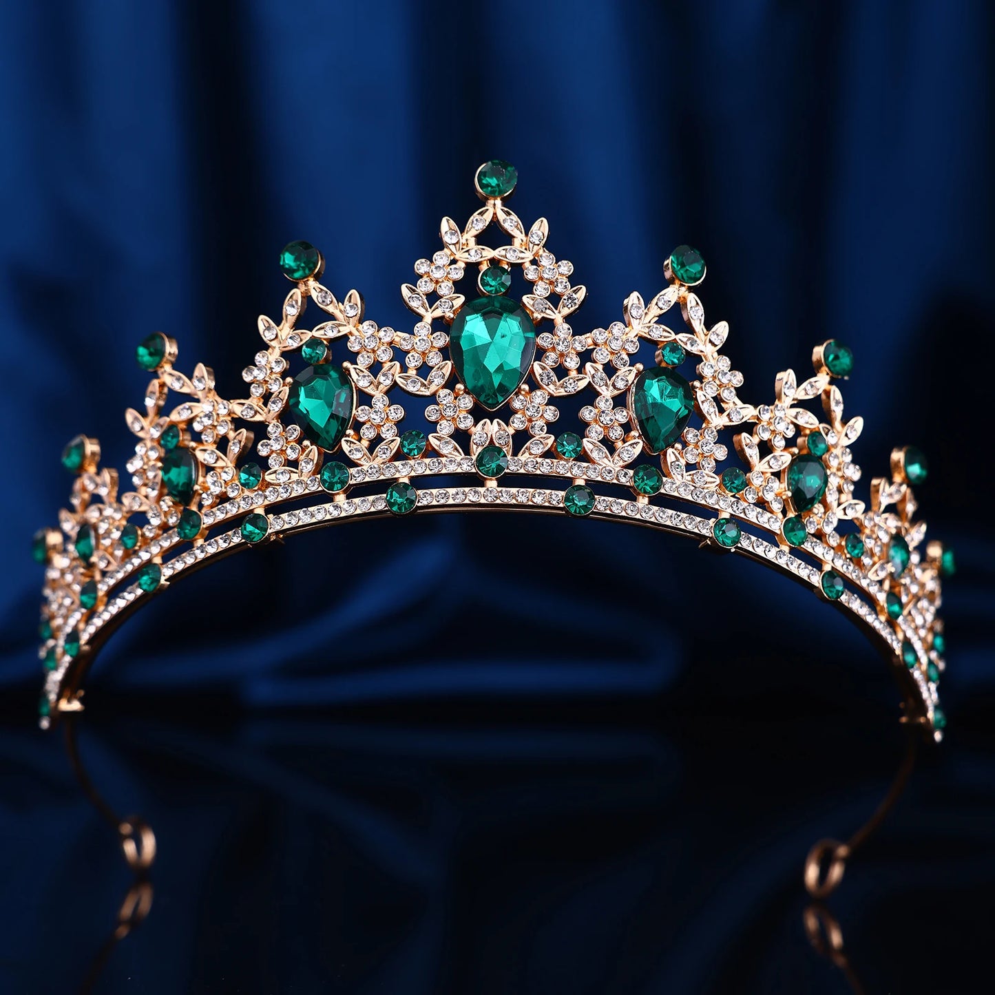 Couronne Baroque Strass Rétro Ajourée - Accessoire Fête Anniversaire Halloween Photo