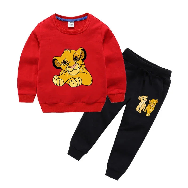 Ensemble 2 Pièces Garçon Le Roi Lion - Sweat + Pantalon Survêtement - Automne Sport