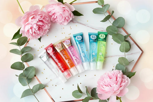 Set 6 Gloss Lèvres Parfum Fruité Aqueux - Gel Transparent Hydratant Brillant Maquillage Lèvres Femme