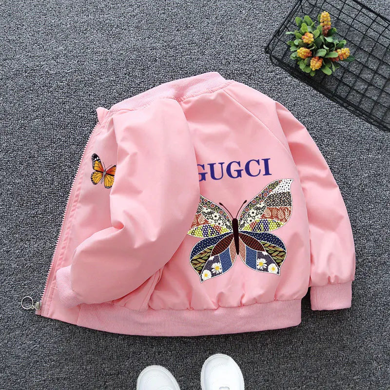 Veste Simili Cuir Fille - Blouson Col Revers Automne Hiver