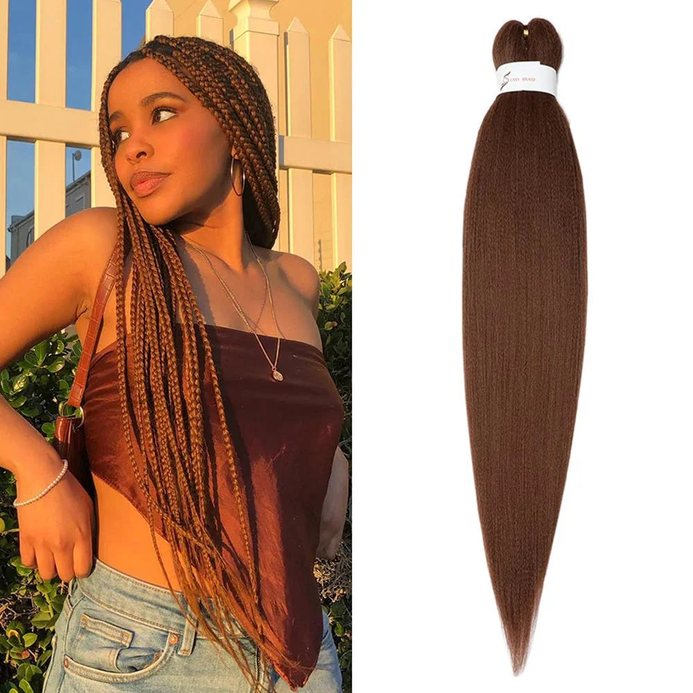 Mèches Tressage Pré-Étirées 26 Pouces - Extensions Cheveux Afro Synthétiques Multicolores