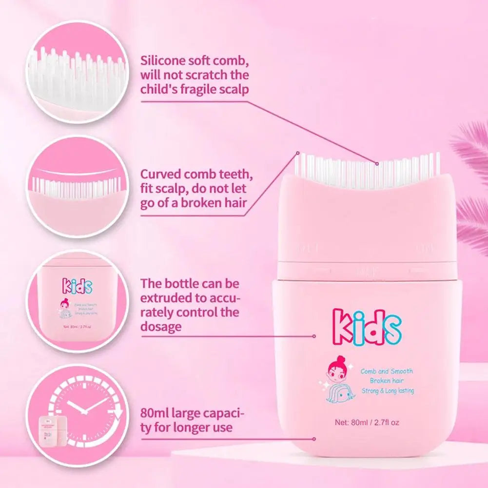 Gel Fixateur Cheveux Enfant - Stick Cire Coiffant Anti-Frisottis Non Gras 40g