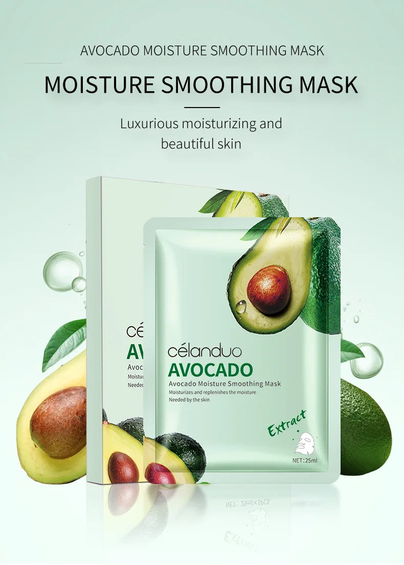 Masque Visage Avocat & Miel - Hydratant Anti-Rides Rénovation Dermique