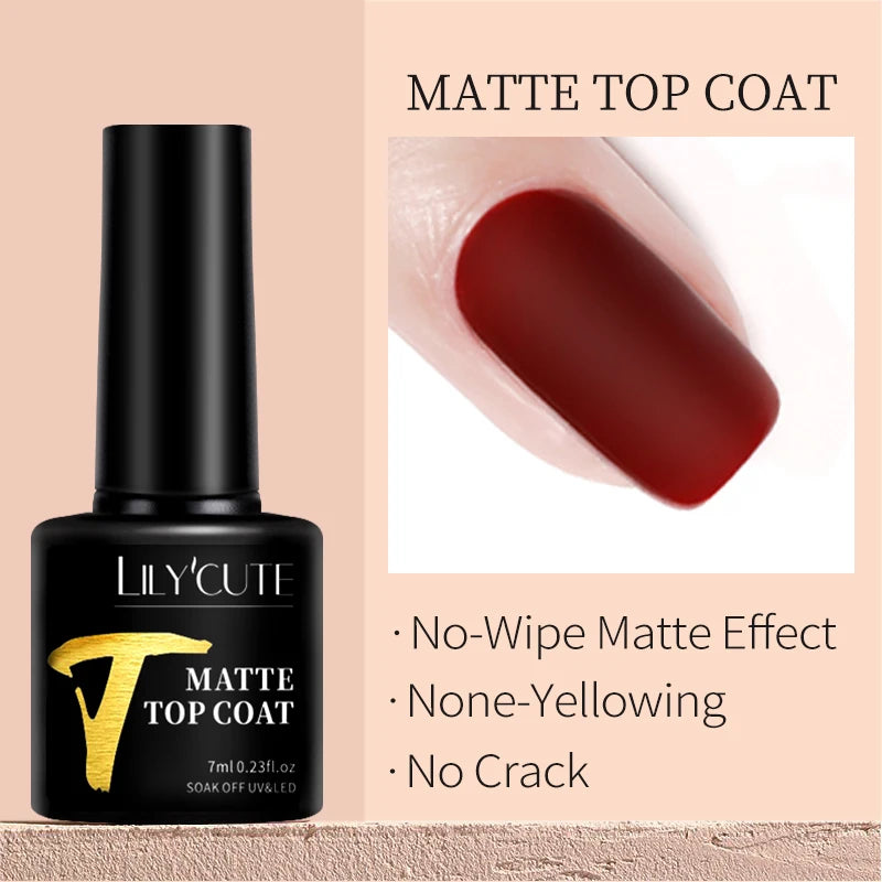 Vernis Gel LILYCUTE Ancora Red Automne Hiver - Semi-Permanent Soak Off UV LED Manucure Nail Art