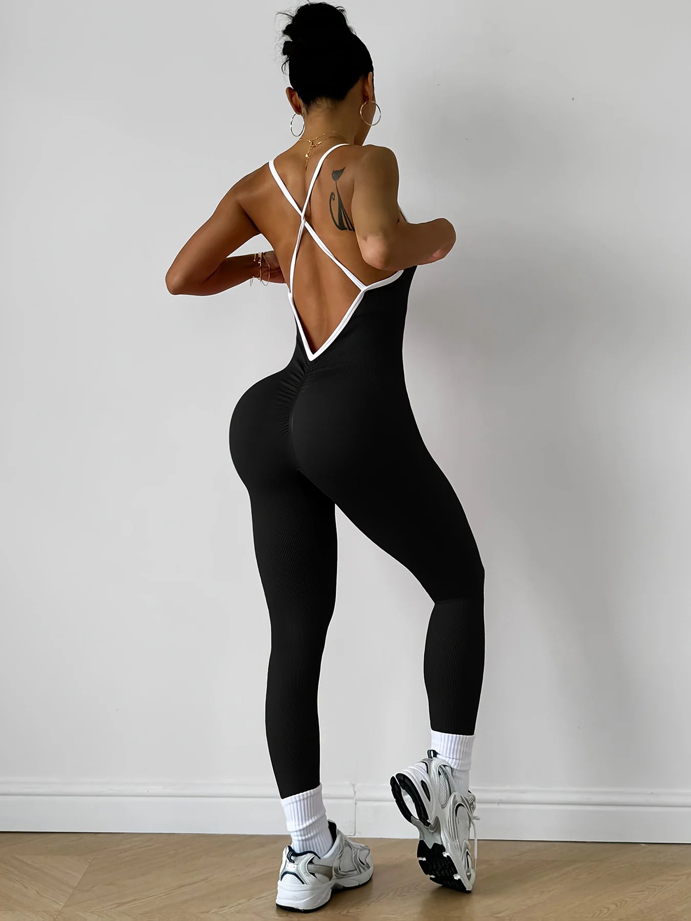 Combinaison Sport Femme Rose - Body Fitness Yoga Running Une Pièce