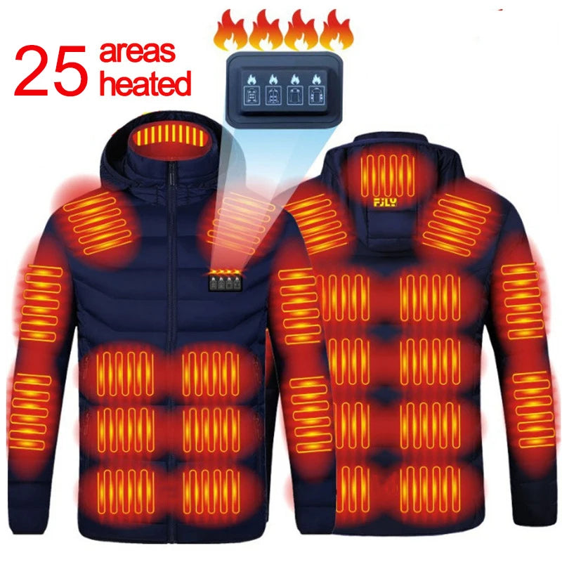 Veste Chauffante Électrique 21 Zones - Hiver Mixte
