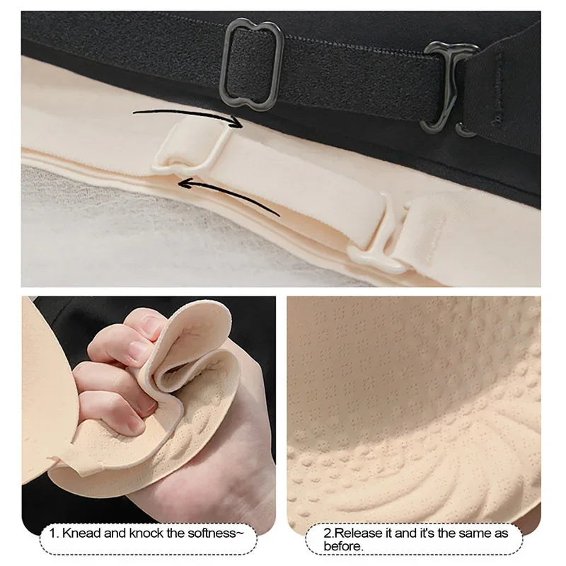 Soutien-Gorge Invisible Push-Up Dos Nu - Décolleté Plongeant Mariage