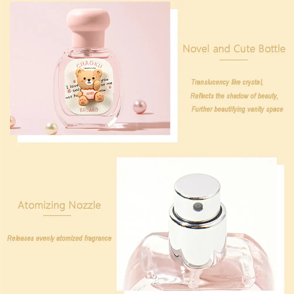 25ml Bear Perfume Women Girls Fruity Floral - Sweet Long-Lasting Eau de Parfum Daily Gift