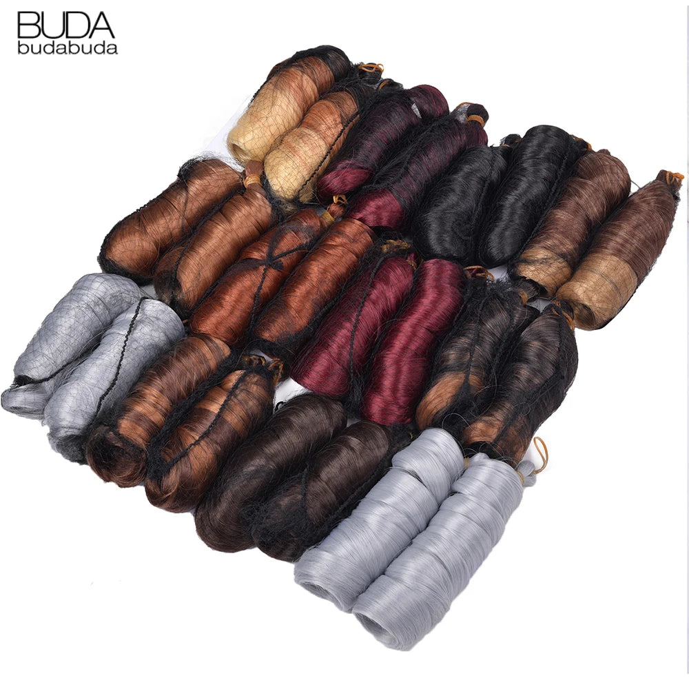 Extension Tresses French Curls Pré-Étirées - Mèches Synthétiques Loose Wave Spiral Curl Haute Température Ombré