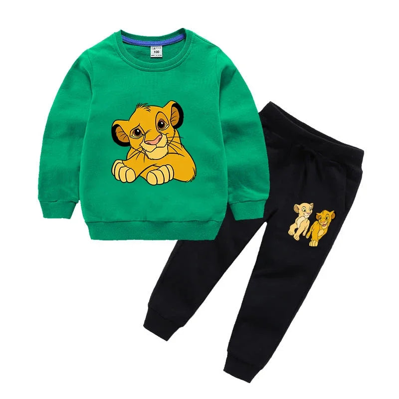 Ensemble 2 Pièces Garçon Le Roi Lion - Sweat + Pantalon Survêtement - Automne Sport