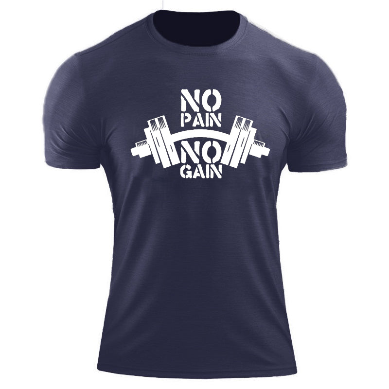 T-Shirt Homme 'No Pain No Gain' - Style Streetwear Harajuku Y2K