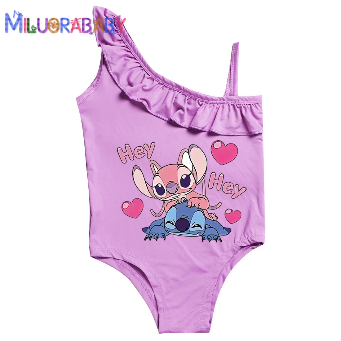 Maillot de Bain Fille Lilo & Stitch Une Pièce Rose - Princesse 3-10 ans