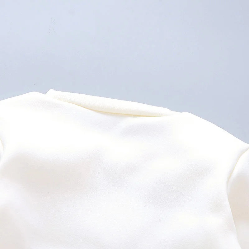 Ensemble 3 Pièces Bébé Automne Hiver - Gilet à Capuche + T-Shirt + Pantalon